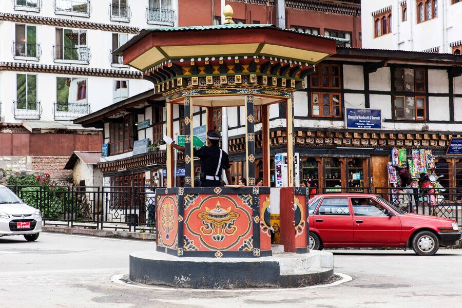 Bốt đèn giao thông Thimphu